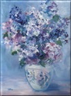 Lilacs in a White Vase