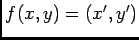 $f(x,y)=(x',y')$