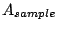 $A_{sample}$