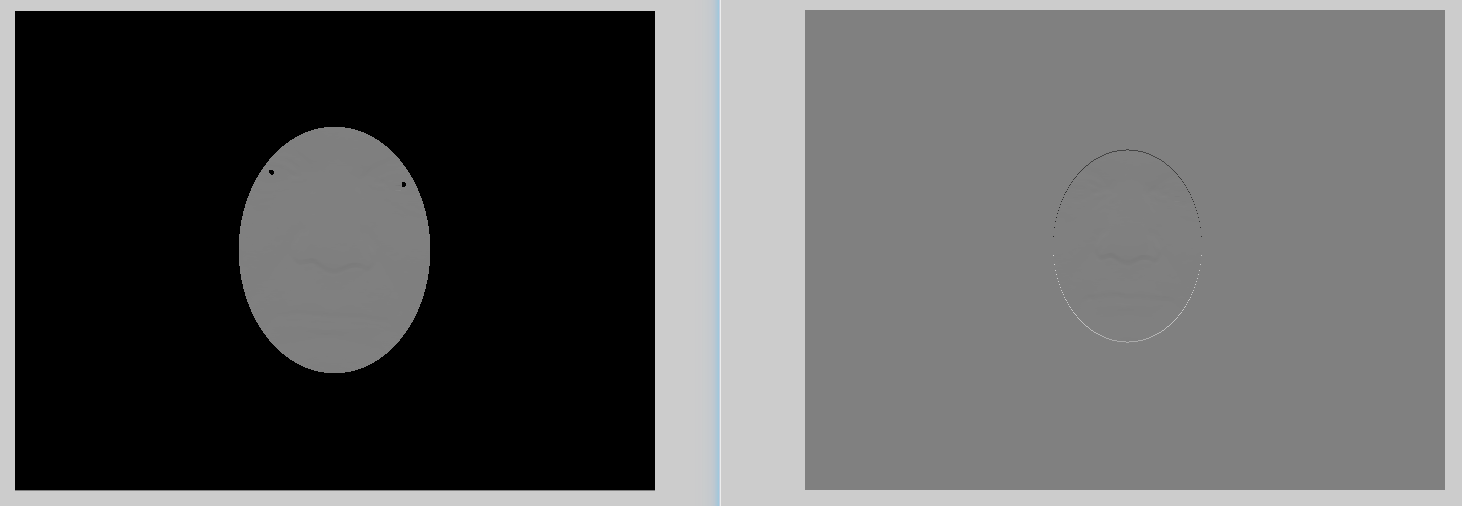 Image y-derivatives