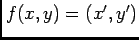 $ f(x,y)=(x',y')$