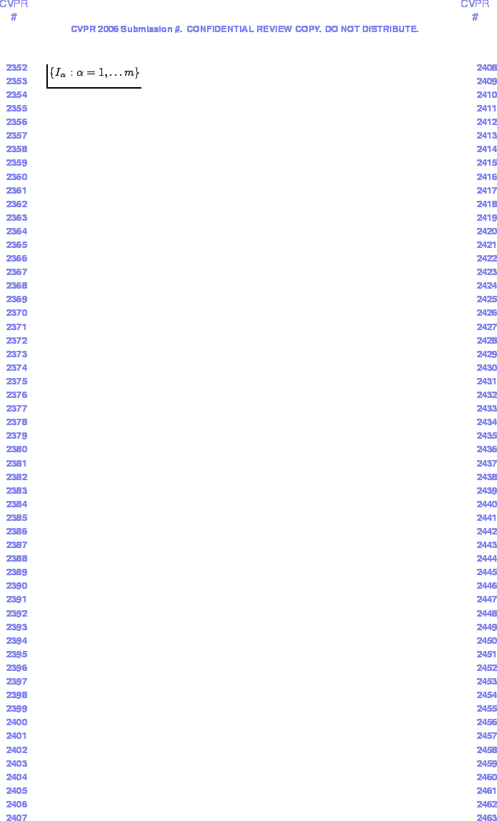 $ \{I_{\alpha}:\alpha=1,\ldots m\}$