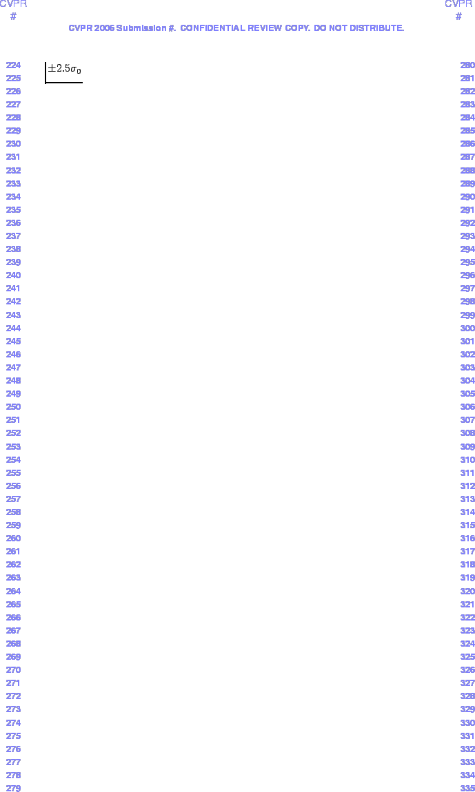 $ \pm 2.5 \sigma _{0}$