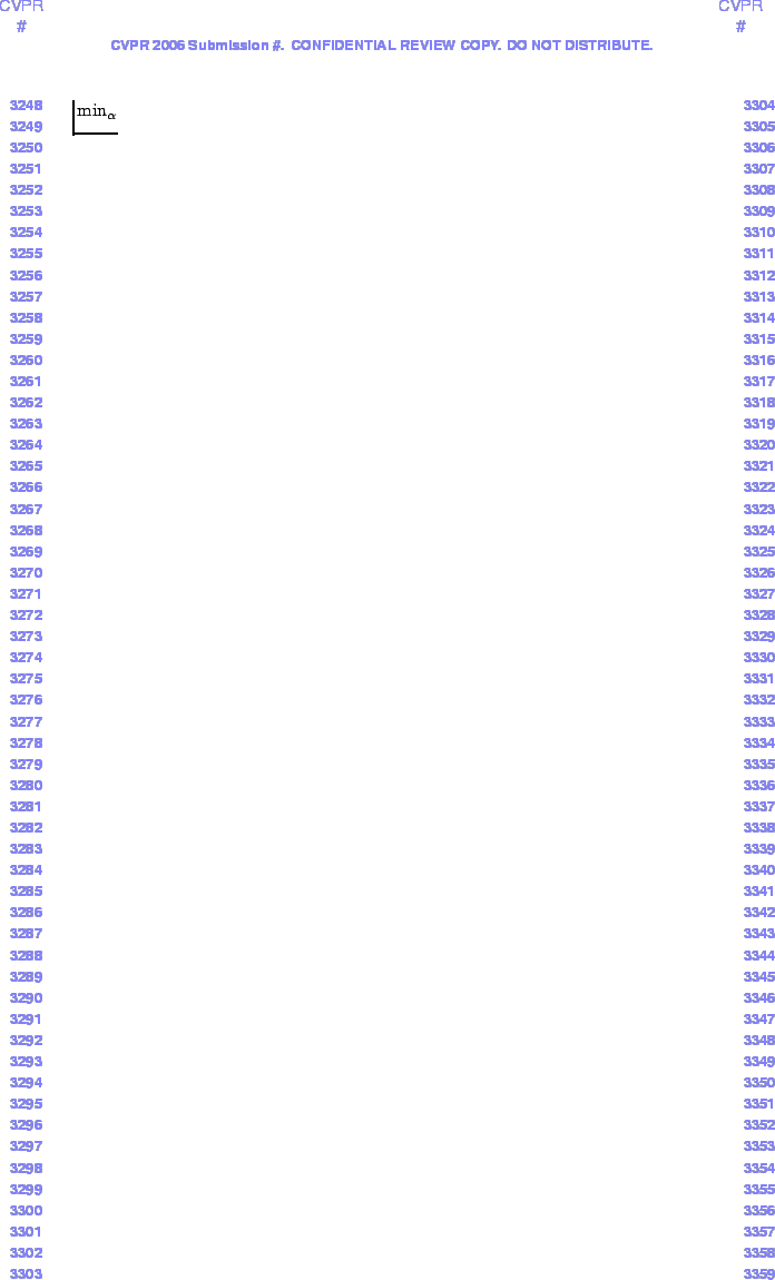 $ \min_{\alpha}$