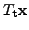 $T_{\mathbf{t}}\mathbf{x}$