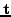 $\mathbf{t}$