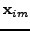 $ \mathbf{x}_{im}$