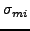 $ \sigma_{mi}$