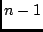 $n-1$
