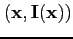 $(\mathbf{x},\mathbf{I}(\mathbf{x}))$