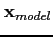 $\mathbf{x}_{model}$